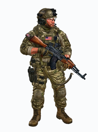 soldier with gun Soldier With Gun Character