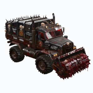 Apocalyptic Armed Combat Truck 3D Model - Game-Ready Survival Vehicle (.GLB / .GLTF)