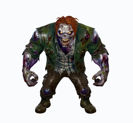 Zombie Monster 3D Model - Game-Ready Low Poly Creature (.GLB / .GLTF)